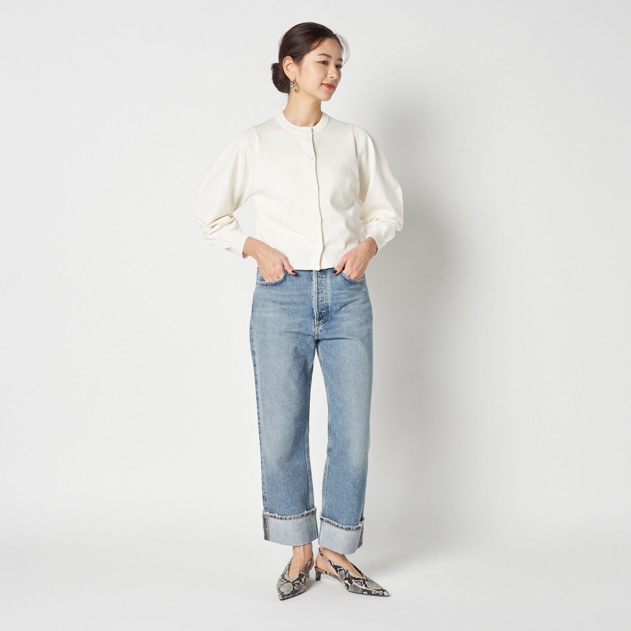 HELIOPOLE「HELIOPOLE BANANA SLEEVE KNIT CARDIGAN」|ニット・セーター|