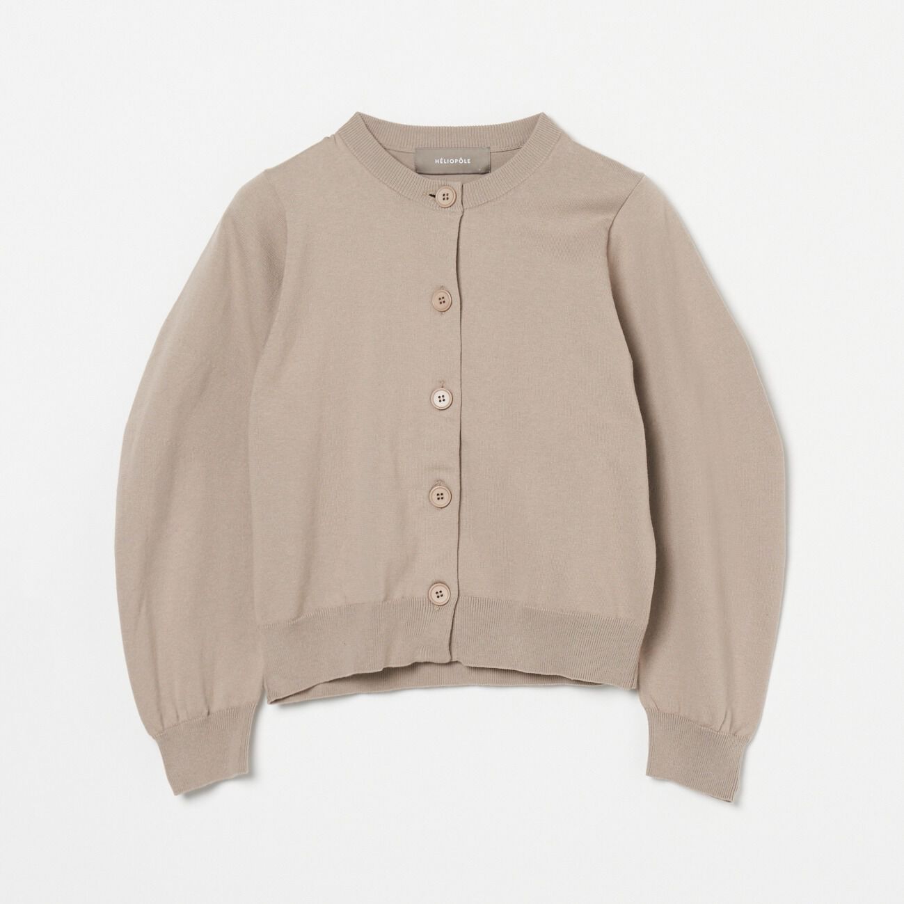 HELIOPOLE「HELIOPOLE BANANA SLEEVE KNIT CARDIGAN」|ニット・セーター|ベージュ