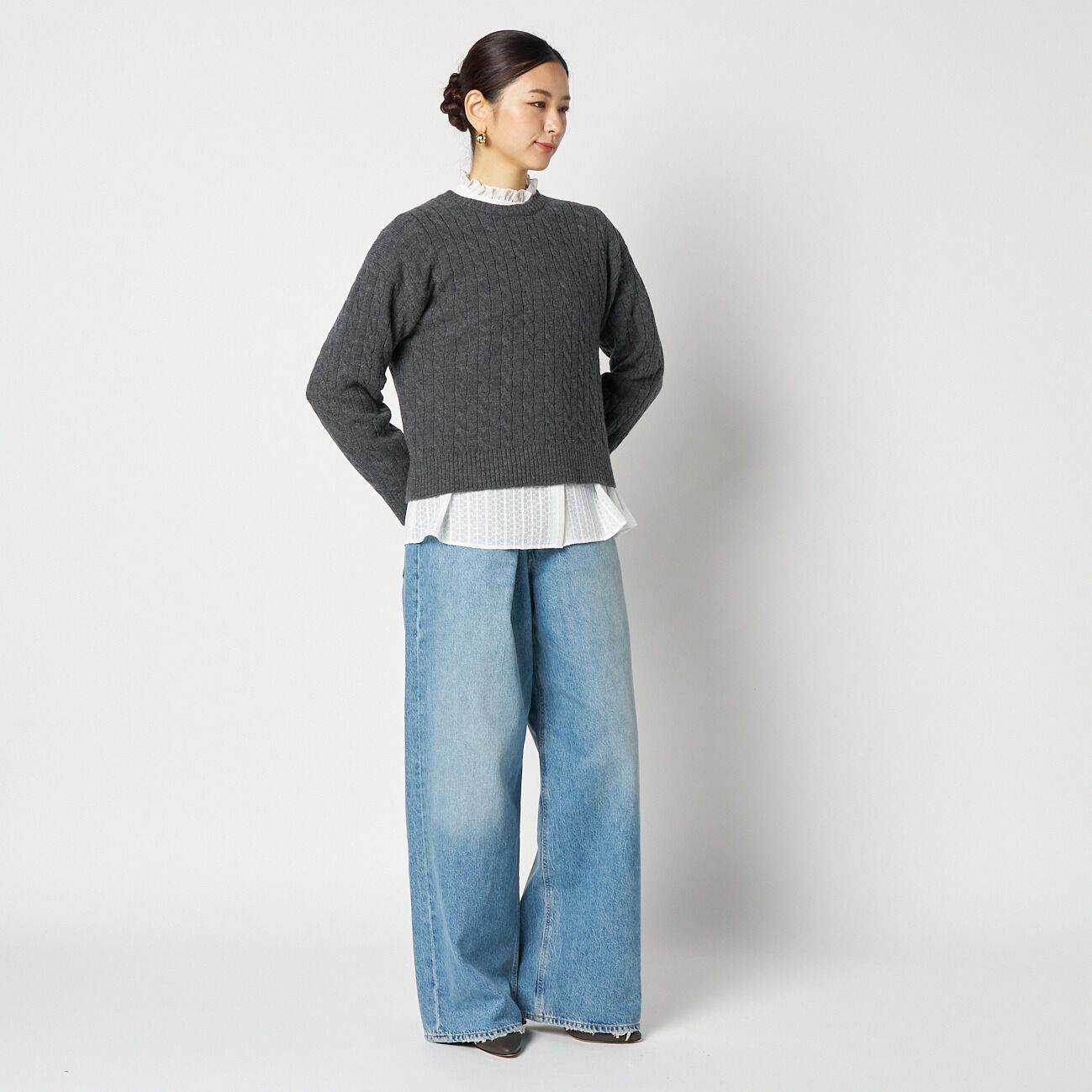 「Letroyes CABLE CREW NECK KNIT」|ニット・セーター|