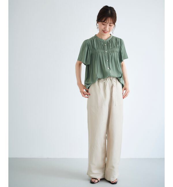 le.coeur blanc「レーヨン麻イージーパンツ」|その他|