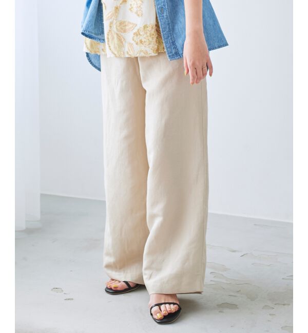 le.coeur blanc「レーヨン麻イージーパンツ」|その他|