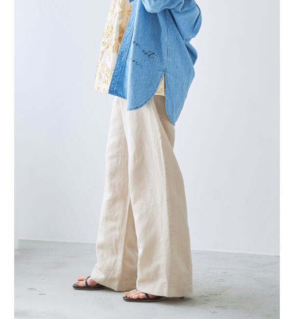 le.coeur blanc「レーヨン麻イージーパンツ」|その他|