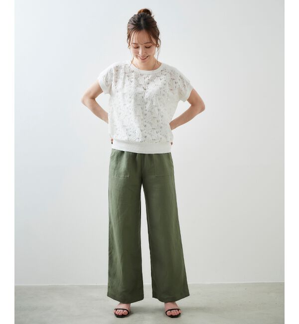 le.coeur blanc「レーヨン麻イージーパンツ」|その他|