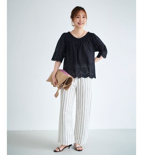 le.coeur blanc「レーヨン麻イージーパンツ」|その他|