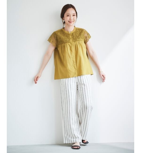 le.coeur blanc「レーヨン麻イージーパンツ」|その他|