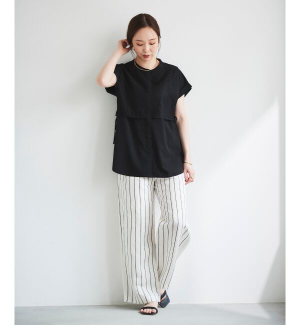 le.coeur blanc「レーヨン麻イージーパンツ」|その他|