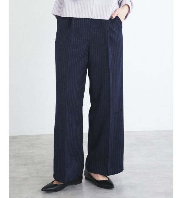 le.coeur blanc「タックワイドセンタープレスパンツ」|その他|