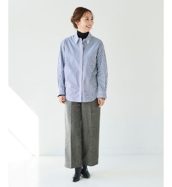 le.coeur blanc「タックワイドセンタープレスパンツ」|その他|