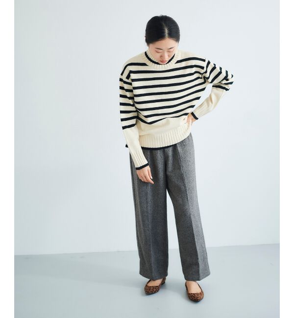 le.coeur blanc「タックワイドセンタープレスパンツ」|その他|