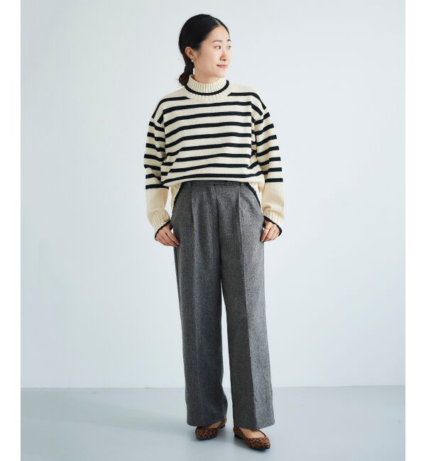 le.coeur blanc「タックワイドセンタープレスパンツ」|その他|