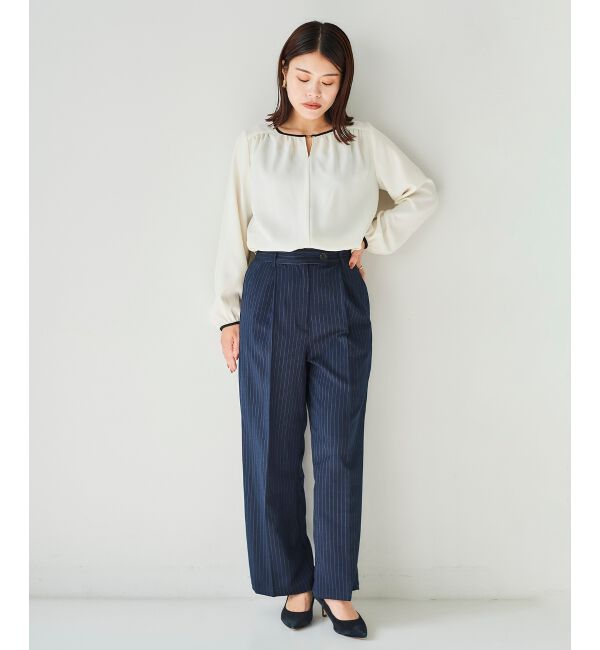 le.coeur blanc「タックワイドセンタープレスパンツ」|その他|