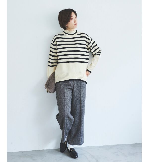 le.coeur blanc「タックワイドセンタープレスパンツ」|その他|