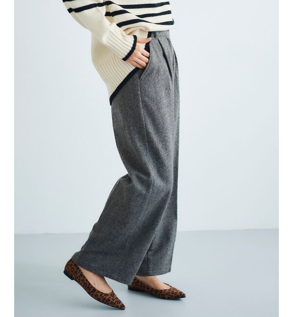 le.coeur blanc「タックワイドセンタープレスパンツ」|その他|