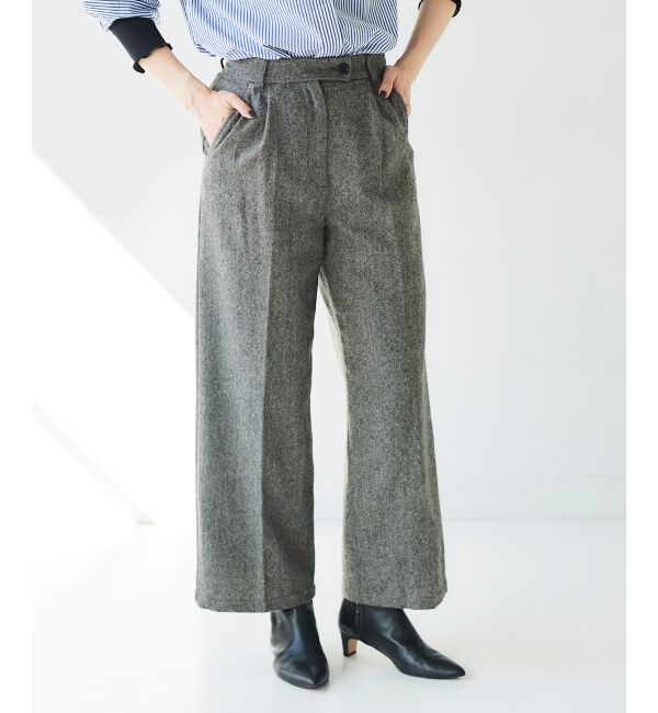 le.coeur blanc「タックワイドセンタープレスパンツ」|その他|