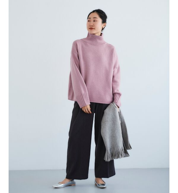 le.coeur blanc「タックワイドセンタープレスパンツ」|その他|