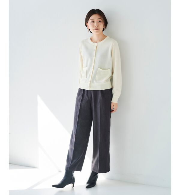 le.coeur blanc「タックワイドセンタープレスパンツ」|その他|