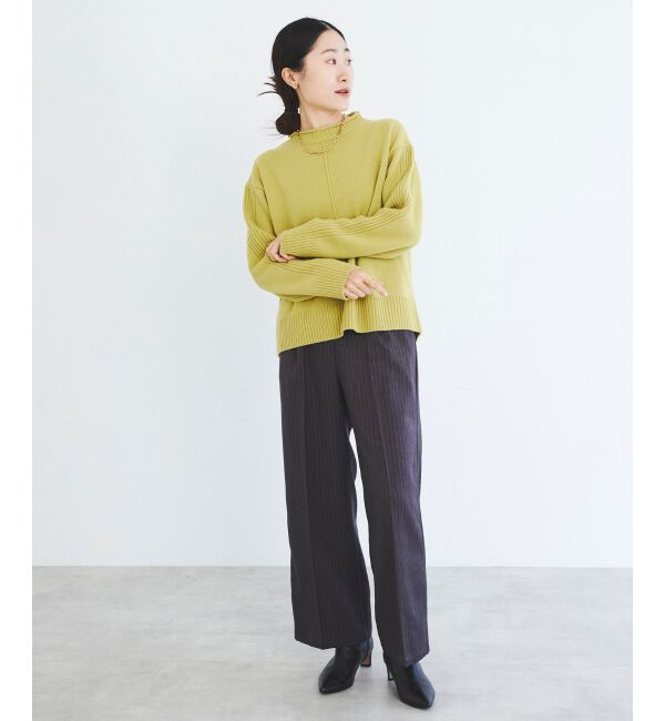 le.coeur blanc「タックワイドセンタープレスパンツ」|その他|