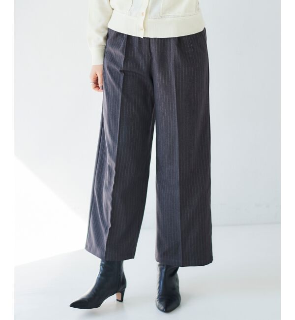 le.coeur blanc「タックワイドセンタープレスパンツ」|その他|