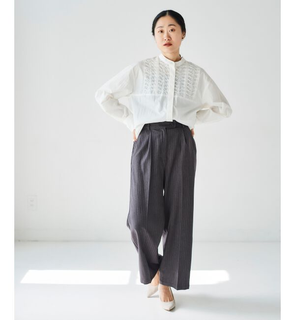 le.coeur blanc「タックワイドセンタープレスパンツ」|その他|