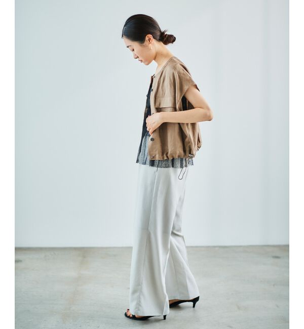 le.coeur blanc「《手洗い可能》タンブラーブッチャーイージーパンツ」|その他|