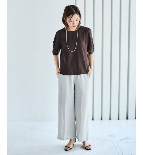 le.coeur blanc「《手洗い可能》タンブラーブッチャーイージーパンツ」|その他|