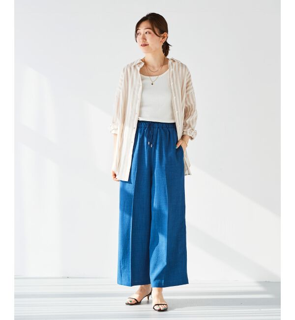 le.coeur blanc「《手洗い可能》タンブラーブッチャーイージーパンツ」|その他|