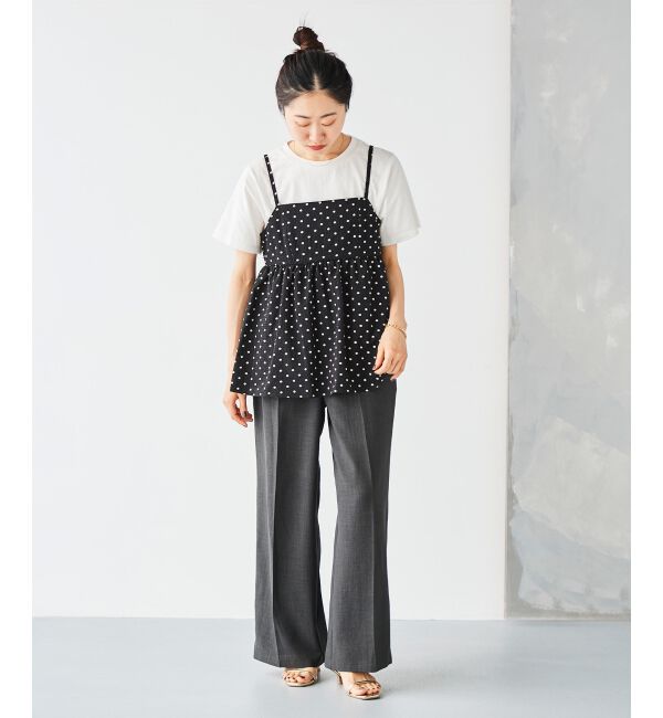 le.coeur blanc「《手洗い可能》タンブラーブッチャーイージーパンツ」|その他|