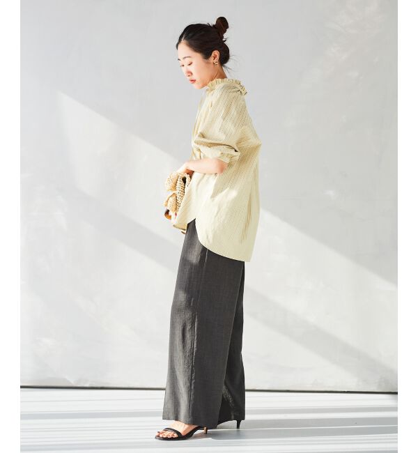 le.coeur blanc「《手洗い可能》タンブラーブッチャーイージーパンツ」|その他|