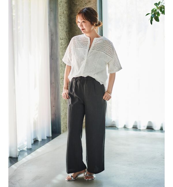 le.coeur blanc「《手洗い可能》タンブラーブッチャーイージーパンツ」|その他|