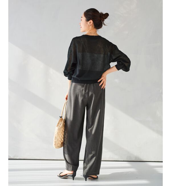 le.coeur blanc「《手洗い可能》タンブラーブッチャーイージーパンツ」|その他|