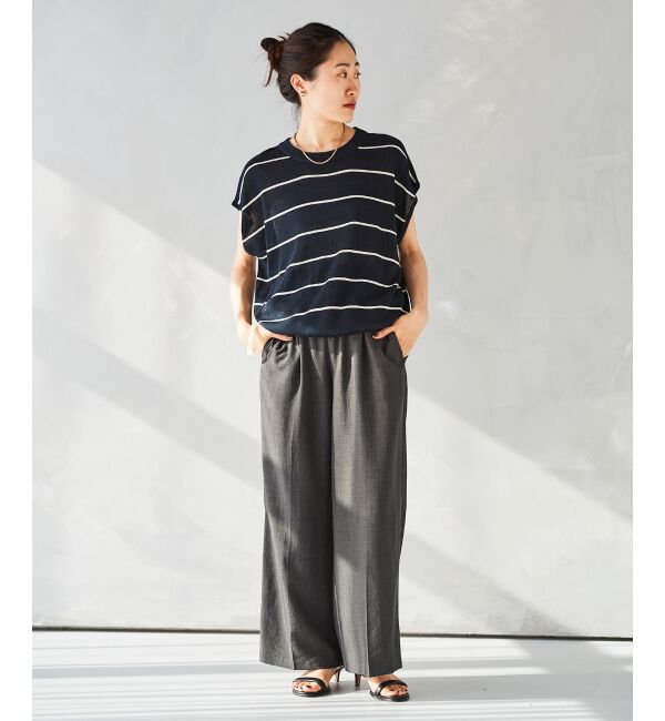 le.coeur blanc「《手洗い可能》タンブラーブッチャーイージーパンツ」|その他|