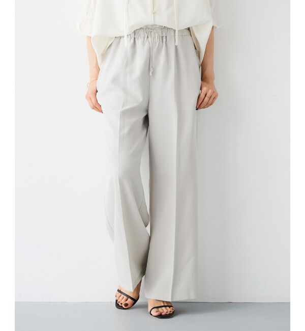 le.coeur blanc「《手洗い可能》タンブラーブッチャーイージーパンツ」|その他|L／グレー