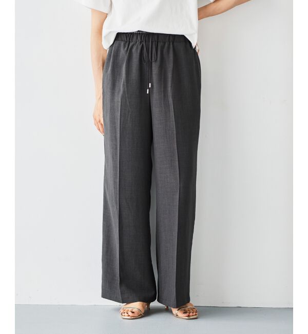 le.coeur blanc「《手洗い可能》タンブラーブッチャーイージーパンツ」|その他|D／グレー