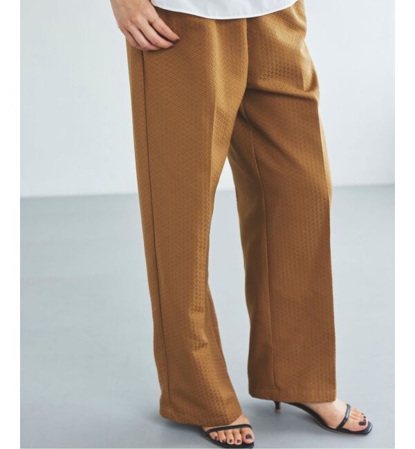 le.coeur blanc「Perle Peche ジャガードイージーパンツ」|その他|