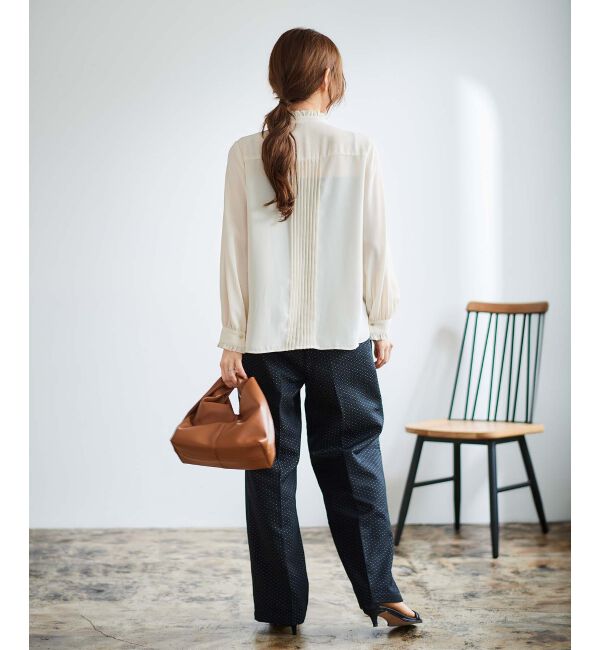 le.coeur blanc「Perle Peche ジャガードイージーパンツ」|その他|