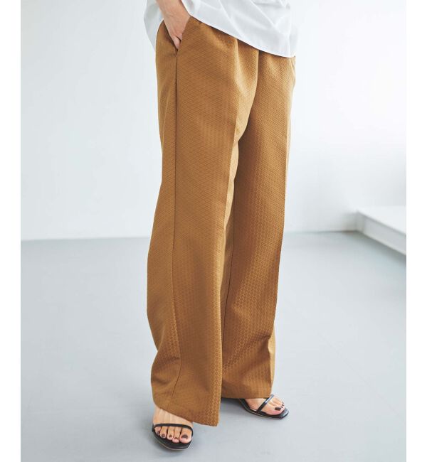 le.coeur blanc「Perle Peche ジャガードイージーパンツ」|その他|