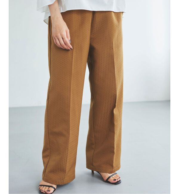 le.coeur blanc「Perle Peche ジャガードイージーパンツ」|その他|