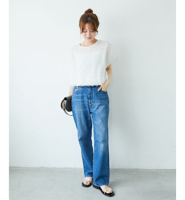  「シアーフリンジフレンチスリーブブラウス」|シャツ・ブラウス|