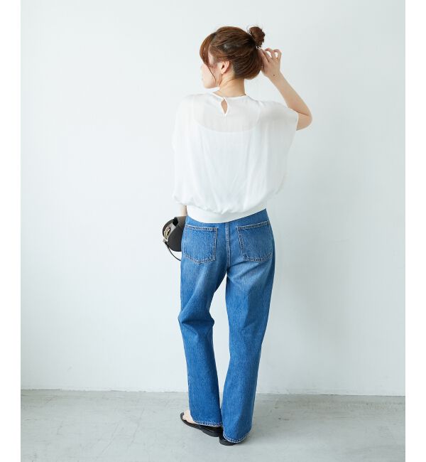  「シアーフリンジフレンチスリーブブラウス」|シャツ・ブラウス|