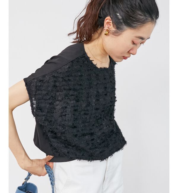  「シアーフリンジフレンチスリーブブラウス」|シャツ・ブラウス|