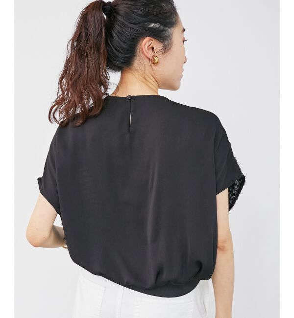  「シアーフリンジフレンチスリーブブラウス」|シャツ・ブラウス|