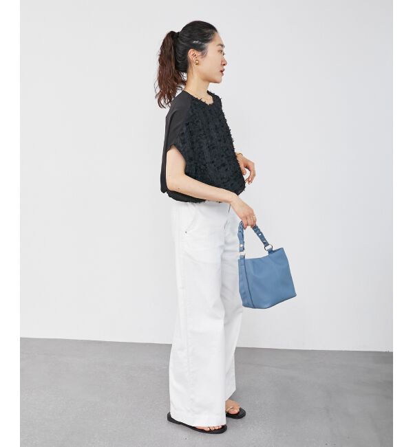  「シアーフリンジフレンチスリーブブラウス」|シャツ・ブラウス|