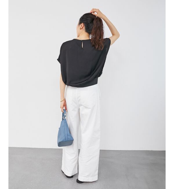  「シアーフリンジフレンチスリーブブラウス」|シャツ・ブラウス|