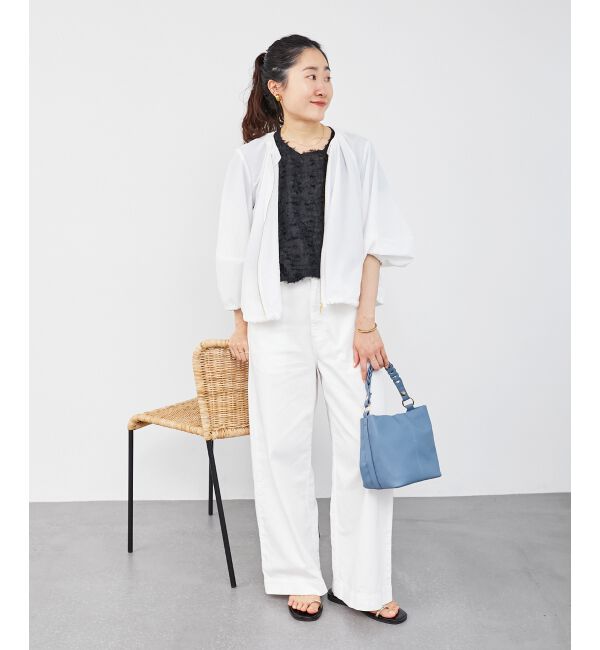  「シアーフリンジフレンチスリーブブラウス」|シャツ・ブラウス|