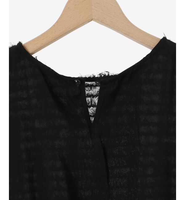  「シアーフリンジフレンチスリーブブラウス」|シャツ・ブラウス|