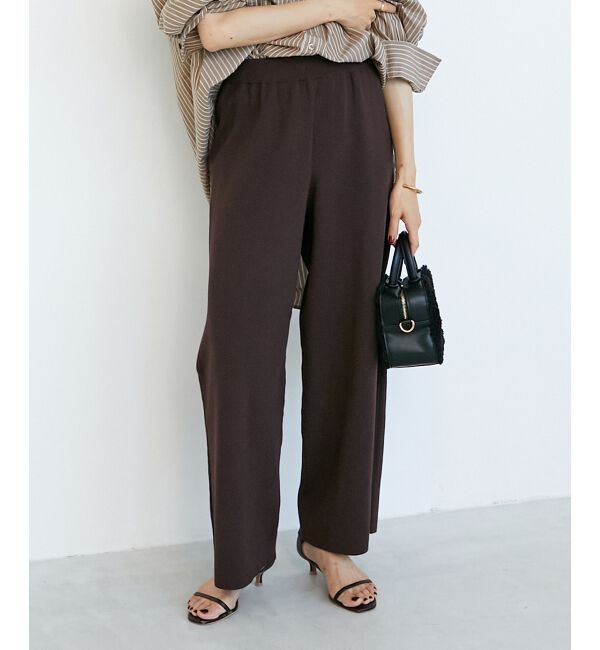  「《WEB限定アイテム》スムースニットイージーパンツ」|その他|