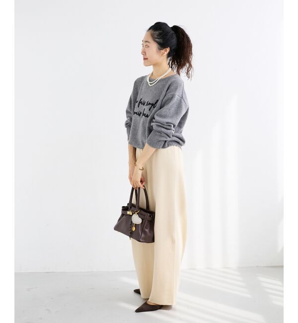  「《WEB限定アイテム》スムースニットイージーパンツ」|その他|