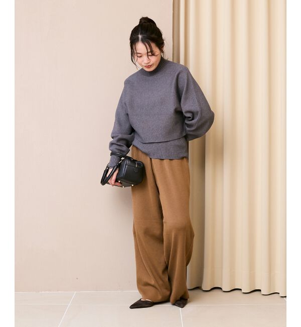  「《WEB限定アイテム》スムースニットイージーパンツ」|その他|