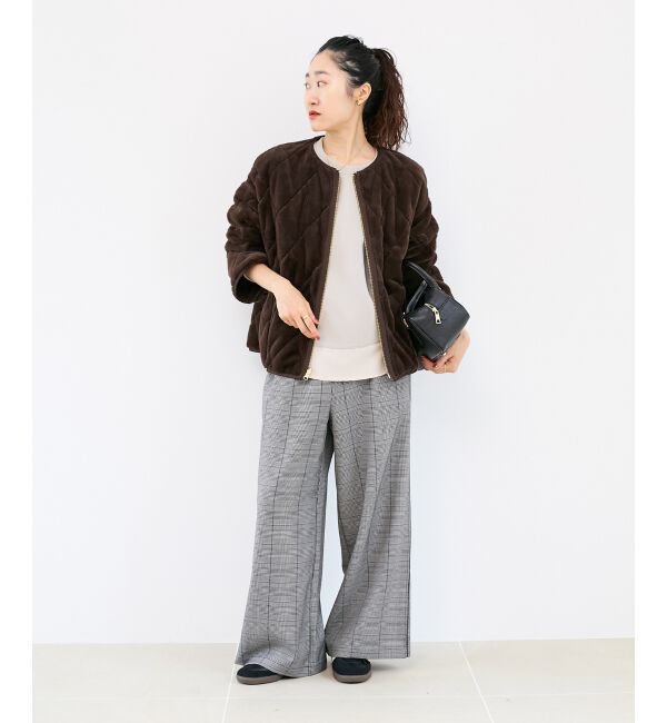  「グレンチェックイージーワイドパンツ」|その他|
