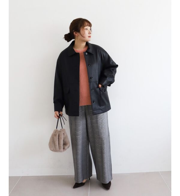  「グレンチェックイージーワイドパンツ」|その他|